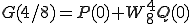  G(4/8) = P(0) + W_8^{4}Q(0) 