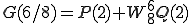  G(6/8) = P(2) + W_8^{6}Q(2) 