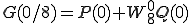  G(0/8) = P(0) + W_8^{0}Q(0) 