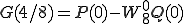  G(4/8) = P(0) - W_8^{0}Q(0) 