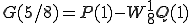  G(5/8) = P(1) - W_8^{1}Q(1) 