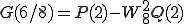  G(6/8) = P(2) - W_8^{2}Q(2) 