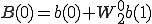  B(0) = b(0) + W_2^{0}b(1) 