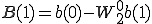  B(1) = b(0) - W_2^{0}b(1) 