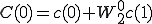  C(0) = c(0) + W_2^{0}c(1) 