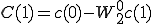  C(1) = c(0) - W_2^{0}c(1) 