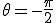 \theta=-\frac{\pi}{2}