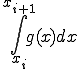  \int_{x_i}^{x_{i+1}}g(x)dx 