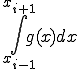  \int_{x_{i-1}}^{x_{i+1}}g(x)dx 